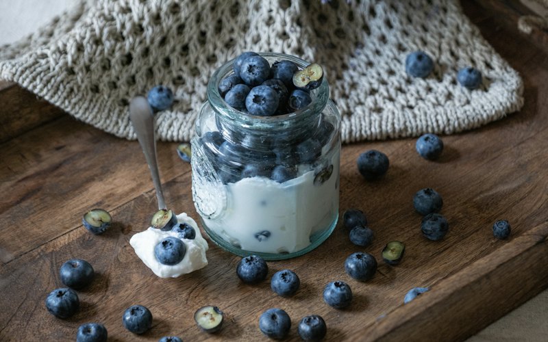 Blueberry chia overnight oats